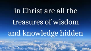 in Christ are all the treasures of wisdom and knowledge hidden