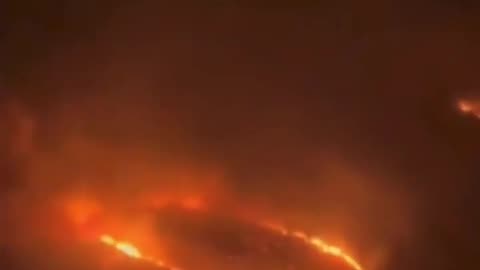 Perfect Circle Burning in The Maui Fires