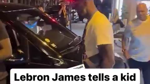 LeBron James tells a white kid who’s a fan to back the f*ck up and get out of the