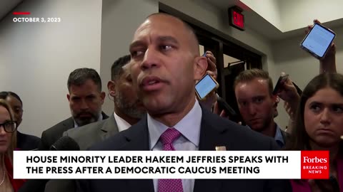 JUST IN- Hakeem Jeffries Weighs In On Vote To Oust Speaker Kevin McCarthy From His Role