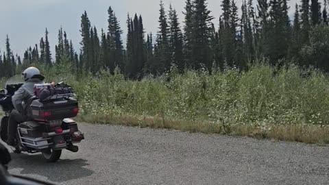 25 July Thursday Just two other bikes traveling across the Yukon