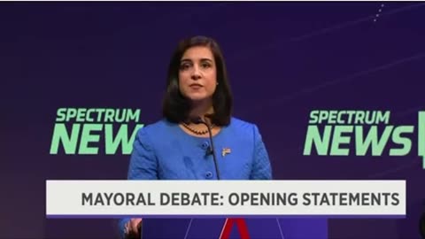 (10/20/17) Opening statements - NYC Mayoral Debate Clip