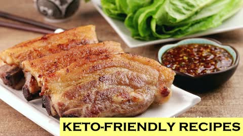 Keto Grilled Pork Belly with Ssamjang Dipping Sauce