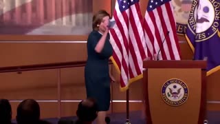Pelosi IGNORES Reporters As She Slowly Leaves Podium