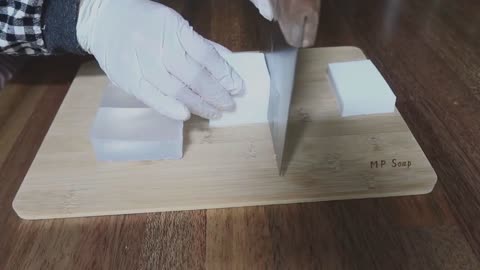 Cutting Handmade Soap