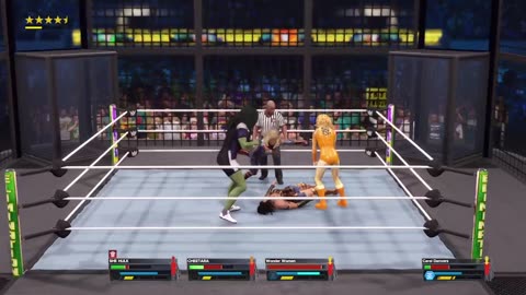 BlackMonkTheGamer - WWE 2k23: Elimination Chamber Match 6 Women Superheroes