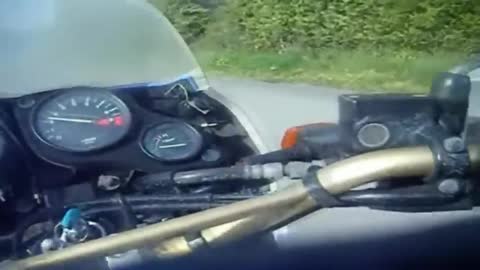 5 Yr Old First Spin On Motorcycle Listen To His Commentary