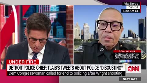 Detroit Police Chief Blasts Rashida Tlaib Over "Abolish Policing" Comment