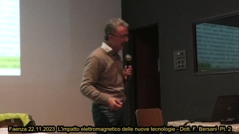 Faenza 22.11.2023 L'impatto elettromagnetico delle nuove tecnologie - Art. 32 Libertà e salute