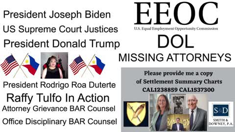 DCBAR / President Biden / Regency Furniture LLC / President Duterte