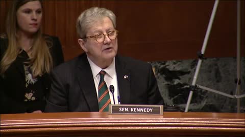 Sen John Kennedy At The Energy Water Appropriations Hearing On Army Corps Of Engineers