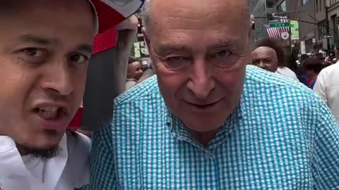 "You're a Scumbag!" - Chuck Schumer Hilariously Caught in Fake Photo-op