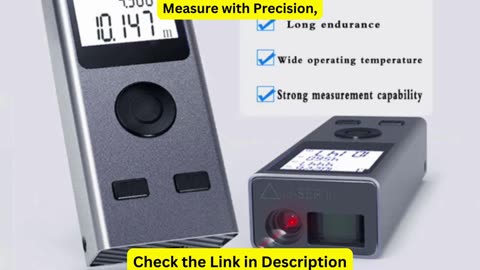 Mini Laser Rangefinder Digital Tape Measure Laser Ruler USB Charge Aluminum Alloy Fuselage Measuring