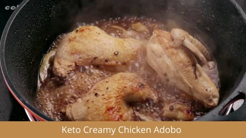 Keto Creamy Chicken Adobo | Keto Diet Easy Recipe