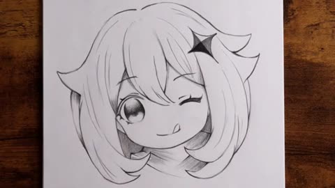 Drawing my cute and beautiful girlfriend of anime!!!