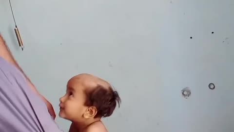 New hair style of little baby