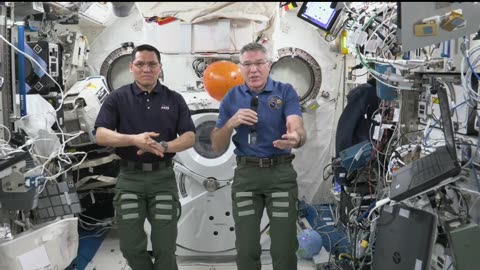 Expedition 69 space station crew answers galveston,texas,students questions
