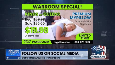 Lindell: WarRoom Exclusive On King And Queen Size MyPillow Lowest Price In History