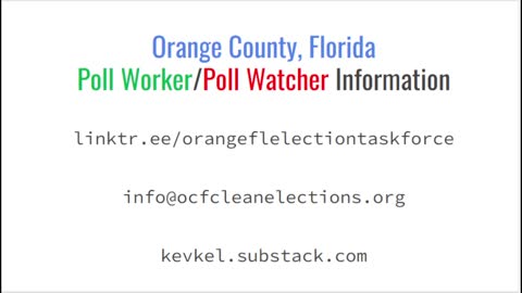 Poll Worker/Poll Watcher Short Video