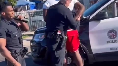 No context available for this video. Will update once LAPD releases the body-cam footage.