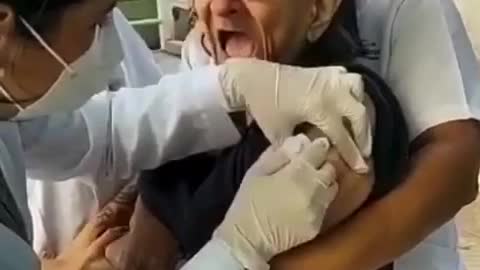 corona vaccine funny reaction