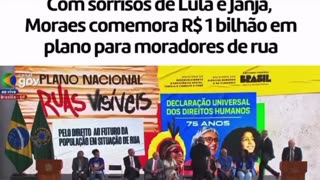 Com sorrisos de Lula e Janja, Moraes comemora R$ 1 bilhão em plano para moradores de rua