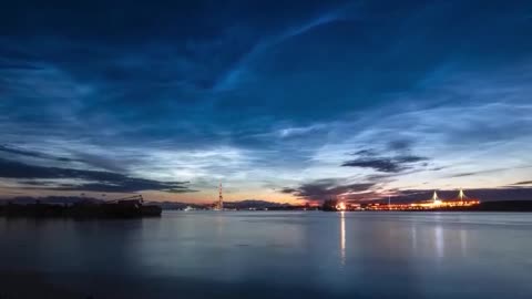 Watch a beautiful time-lapse with the Petersburg sky