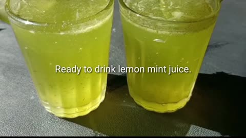 Lemon Mint Juice | Delicious Lemon Juice