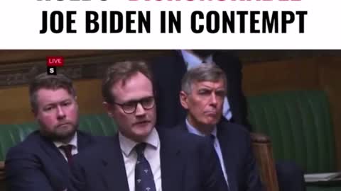 British Parliament holds Joe Biden in contempt