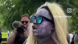 Crackhead Barney At NY Trump Rally