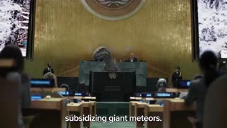 UN ad features a dinosaur warning against climate change