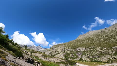 Video of a Mountains and Sky