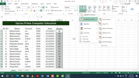 Ms Excel Basic To Advance Tutorial For Beginners with free certification by google (class-06)