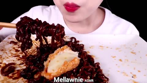 ASMR MUKBANG-Spicy Noodles-Hot Food ASMR-SPICY FIRE