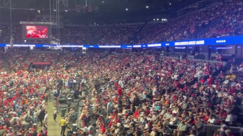 The Trump Rally in Grand Rapids, Michigan is Packed to the Brim