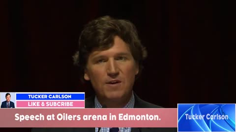 Tucker Carlson 1/25/24 Edmonton Oilers Arena