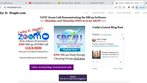 SRC4u Software Demonstration Zoom Call for 7.25.2022 by Cathy D. Slaght