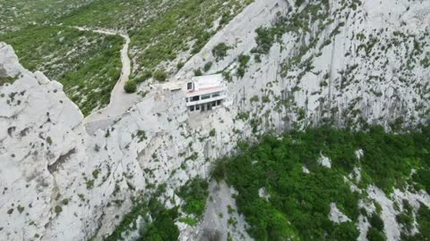 Incredible Inclined House Footage in Mountain captured By Drone