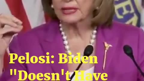 Nancy Pelosi: Biden Doesn't Have The Power To Forgive Student Loans. It must be an act of Congress