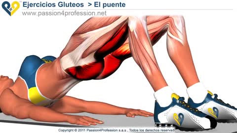 Ejercicio "puente" para tonificar los gluteos