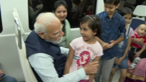 Delhi Metro Magic: PM Narendra Modi's Youthful Meeting