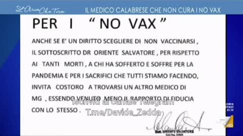 Salvatore Oriente, Medico non cura i NO VAX per rispetto dei morti? Ma ci è o lo fa?