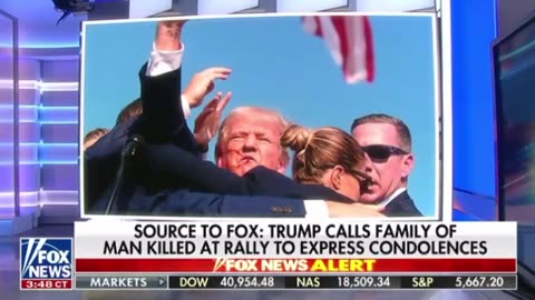 Source to FOX : Trump calls family of man killed at rally to express condolences