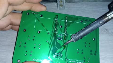 soldering remote control board from 1km away