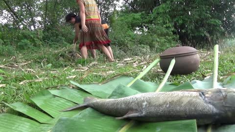 Amazing Recipes Cook Delicious Fish Dishe With Exotic Bighead Fish - Delicious Cooking To Survive