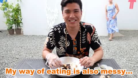 Japabese guy tries Filipino street food!!