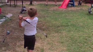 Two-Year-Old Golf Prodigy Knows How To Swing A Club