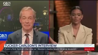 Candace Owens being asked about Tucker Carlson