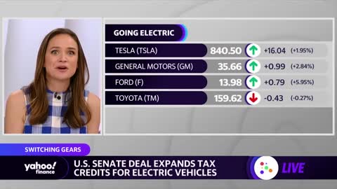 Senate expands tax credit for EV drivers
