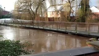 Storm Christoph causes flood surge in UK